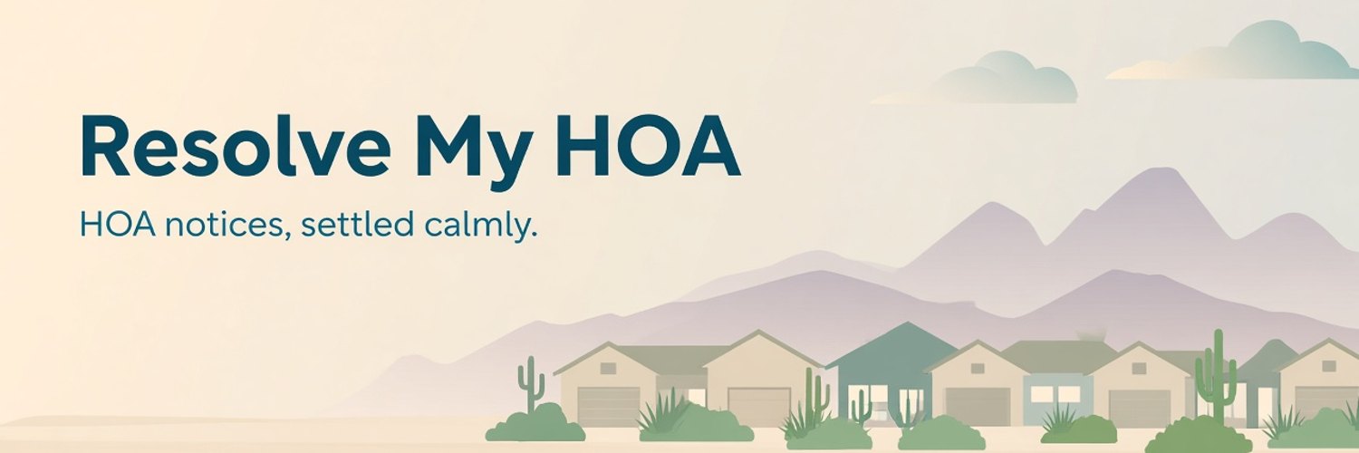 Resolve My HOA. HOA notices, settled calmly.
